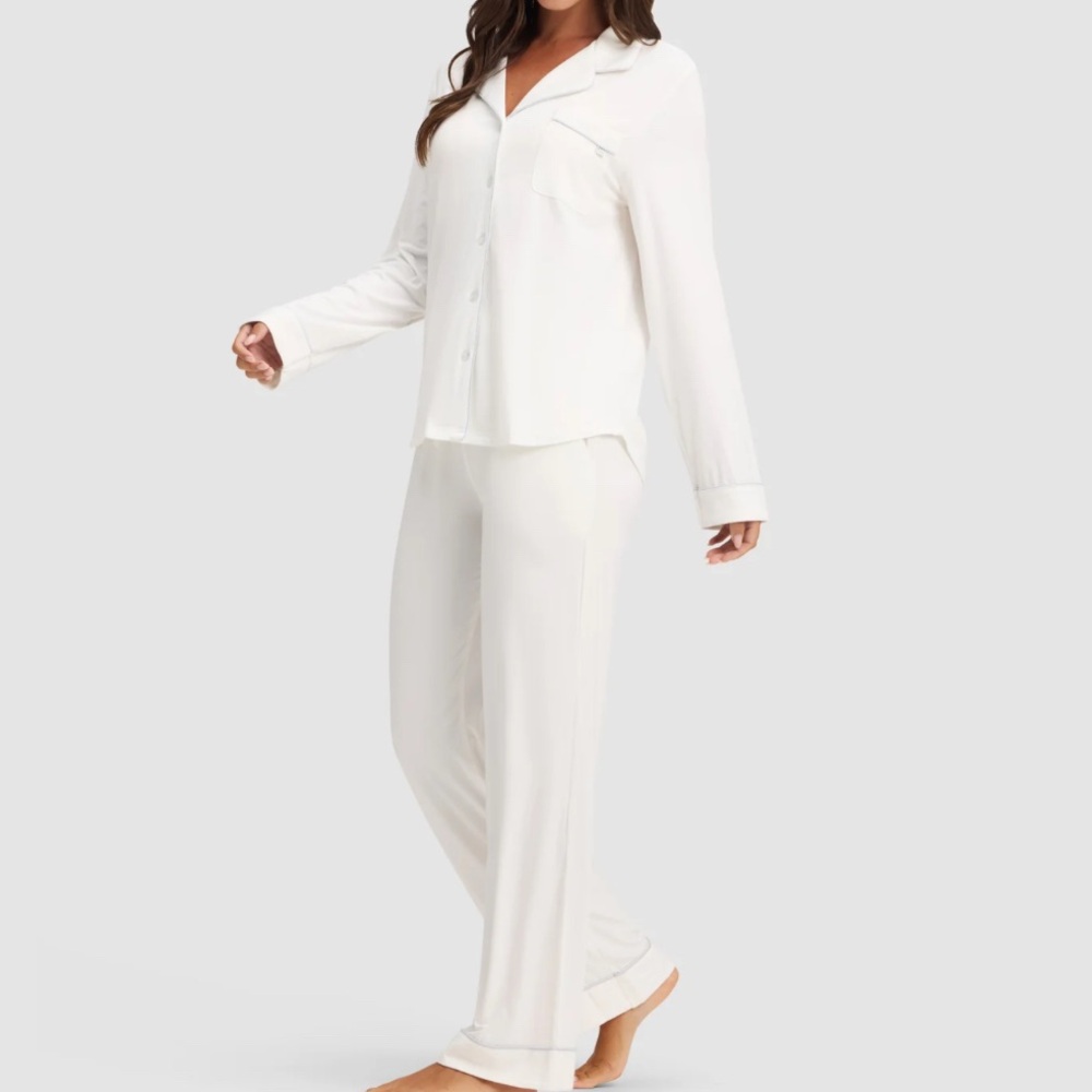 Cozy Earth Bamboo Pajama Set - Ivory